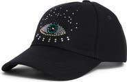 Kurt Geiger London Evil Eye Embellished Adjustable Baseball Cap