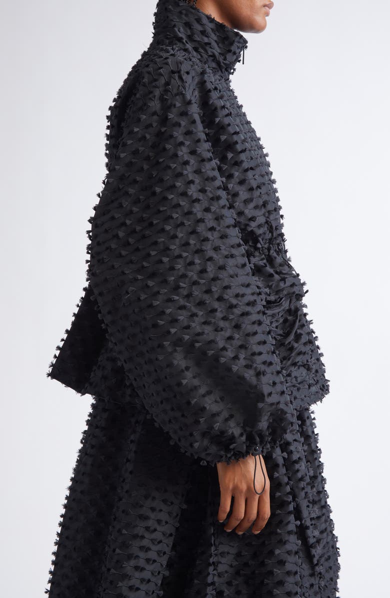 Cecilie Bahnsen Arlo Fiamma Fil Coup Jacket, Alternate, color, Black