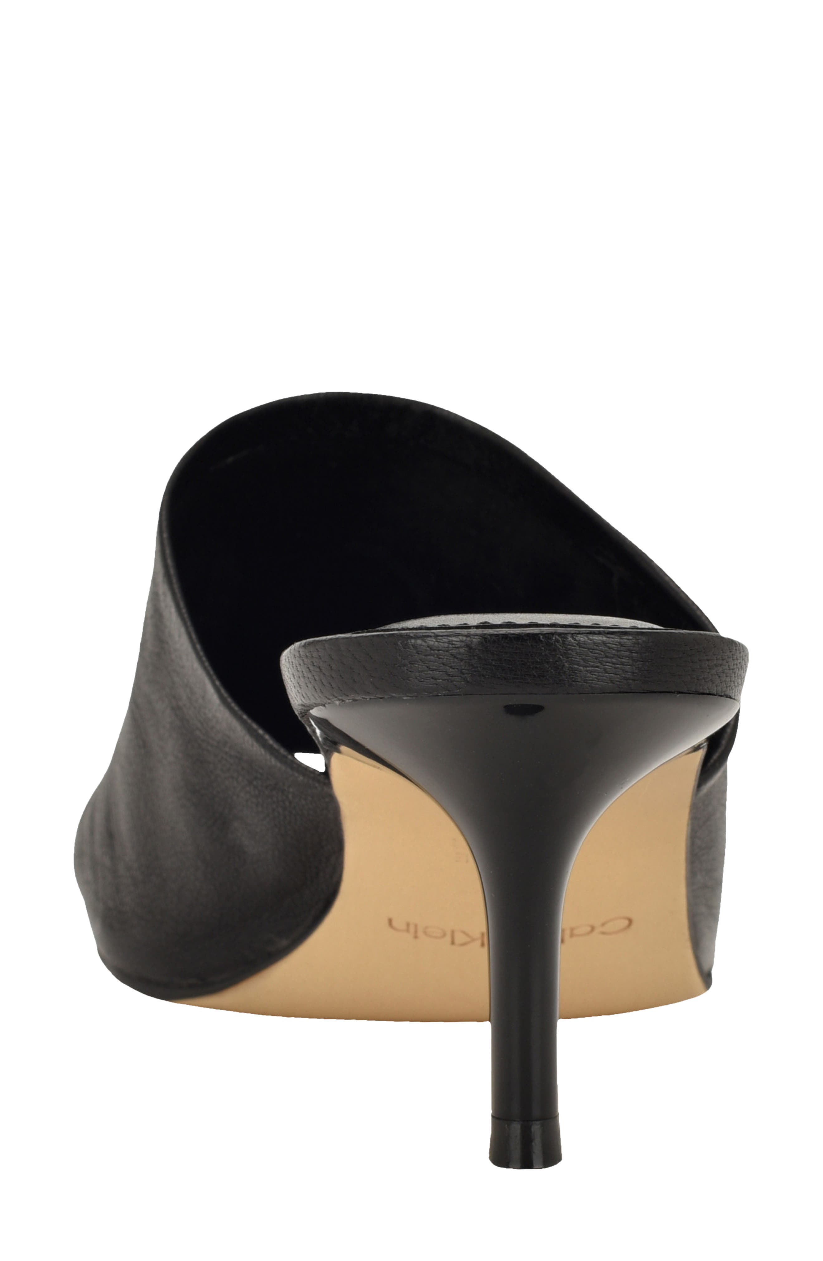 Calvin Klein Chaney Sandal, Alternate, color, Black Leather