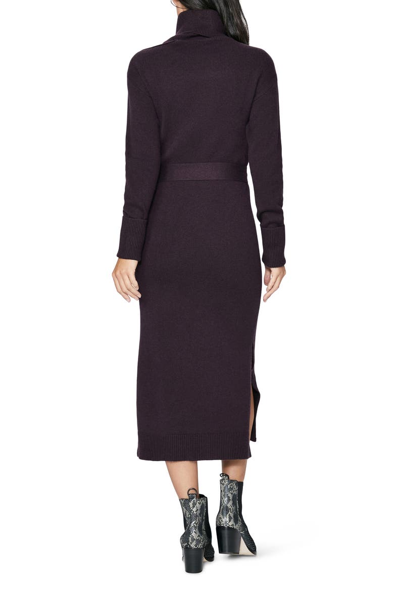 Raundi Shoulder Cutout Long Sleeve Wool Blend Sweater Dress, Alternate, color, BLACK CHERRY