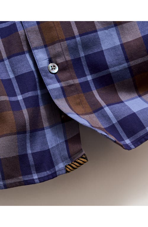 Billy Reid Hutcheson Standard Fit Plaid Cotton Twill Button-up Shirt In Blue