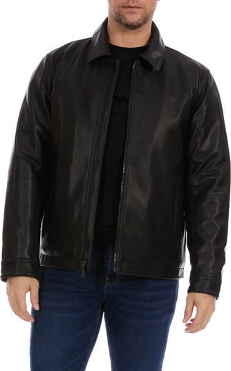 Perry Ellis Classic Leather Jacket Nordstromrack