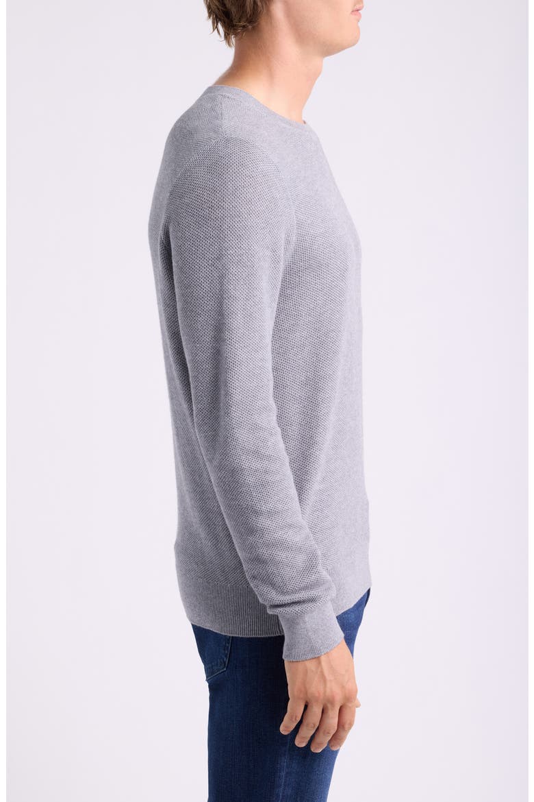 Cotton & Cashmere Sweater, Alternate, color, GREY DECEMBER HEATHER