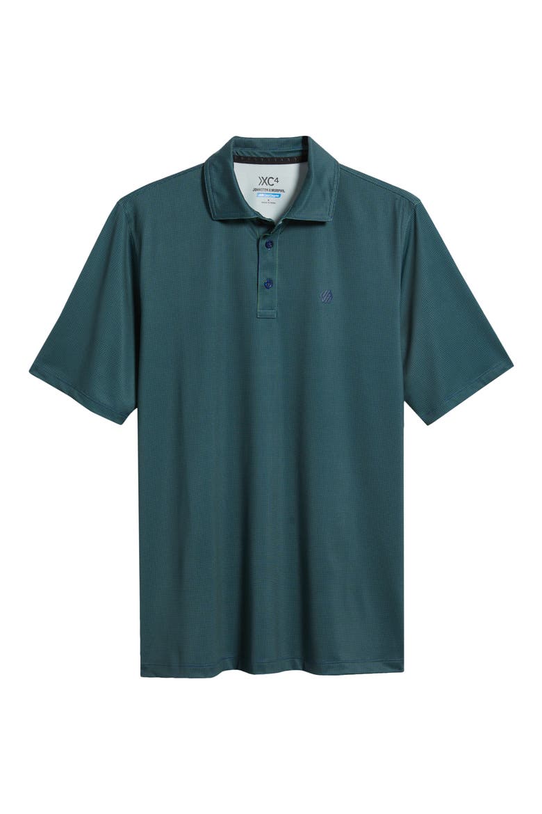 Fine Stripe Polo, Alternate, color, GREEN/ NAVY
