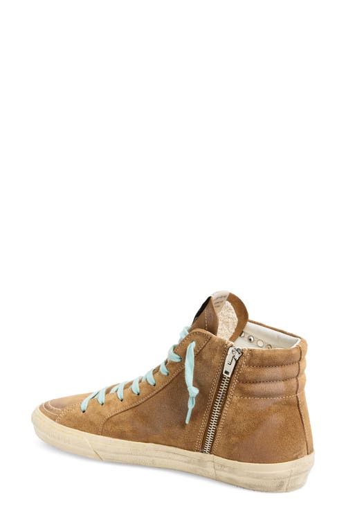 Golden Goose Slide Classic High Top Sneaker In Brown