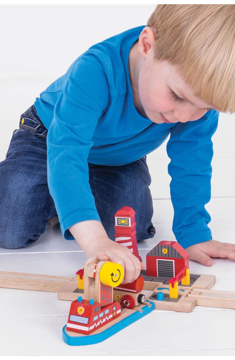 Bigjigs Rail Fire Sea Rescue, Alternate, color,