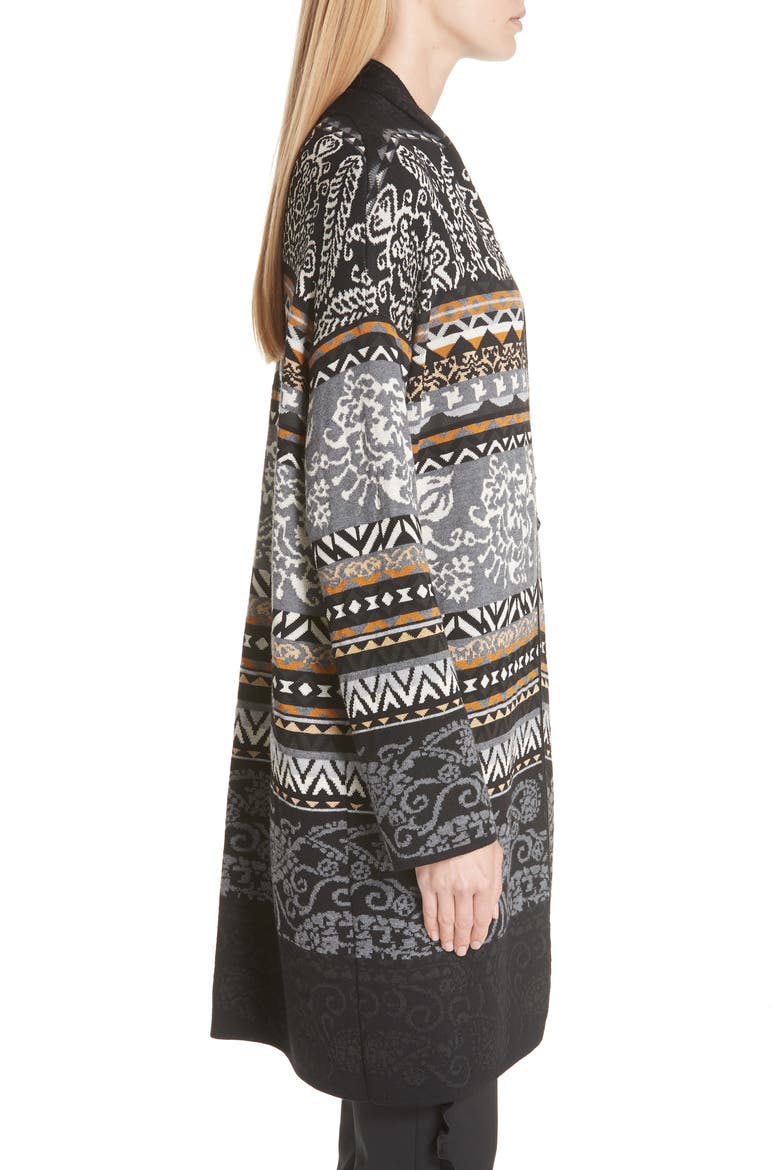 Fair Isle Cardigan, Alternate, color, FUMO