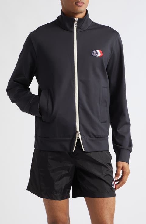 Nylon Blend Track Jacket