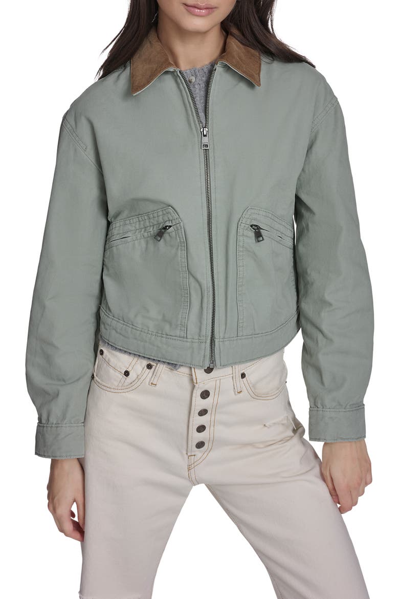 Crop Utility Jacket, Main, color, SHADOW