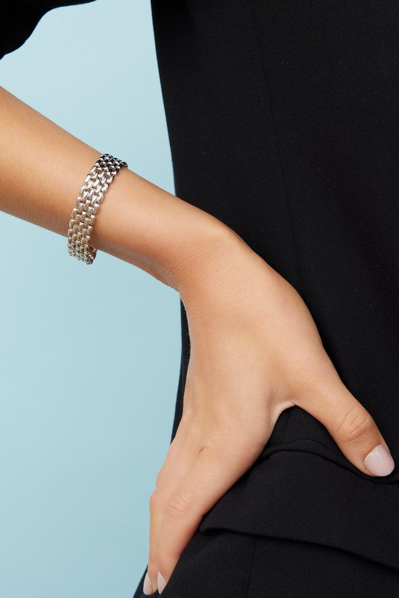 The Panther Bracelet in Sterling Silver, Alternate, color, Silver
