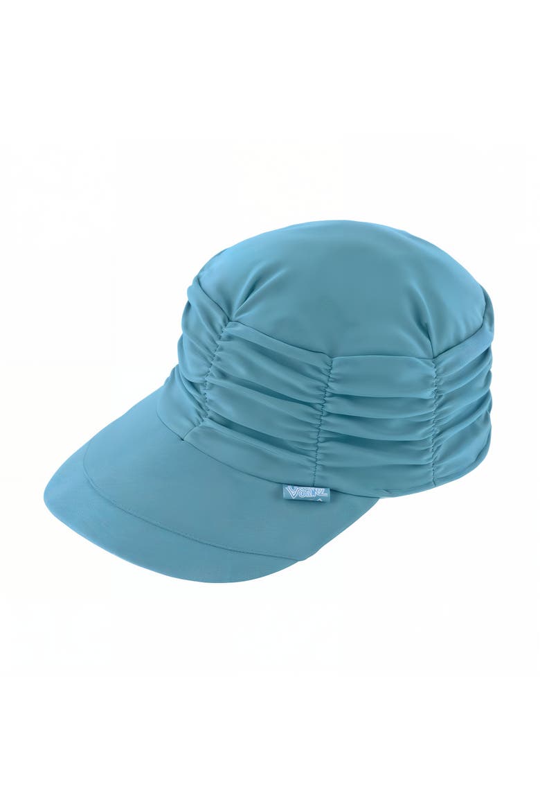 Ruched Sun Cap, Main, color, Lagoon