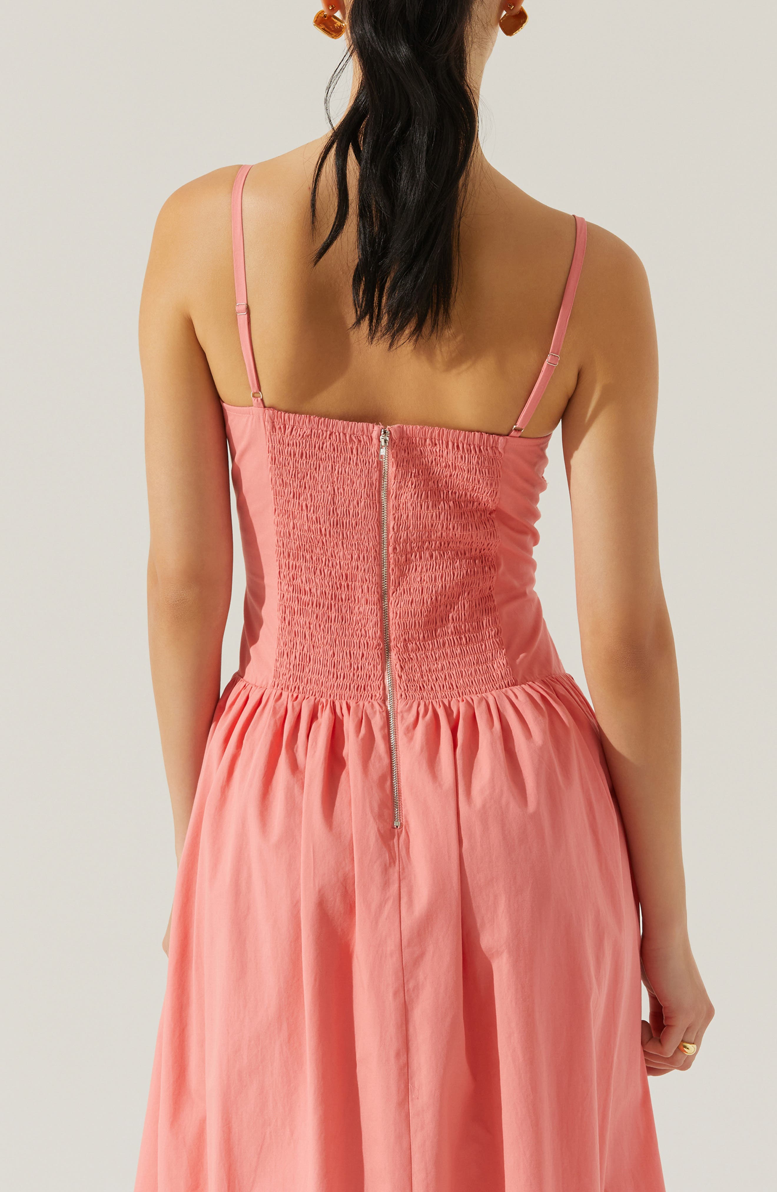 ASTR the Label Nathalia Eyelet Embroidered Cotton Midi Dress (Women ...