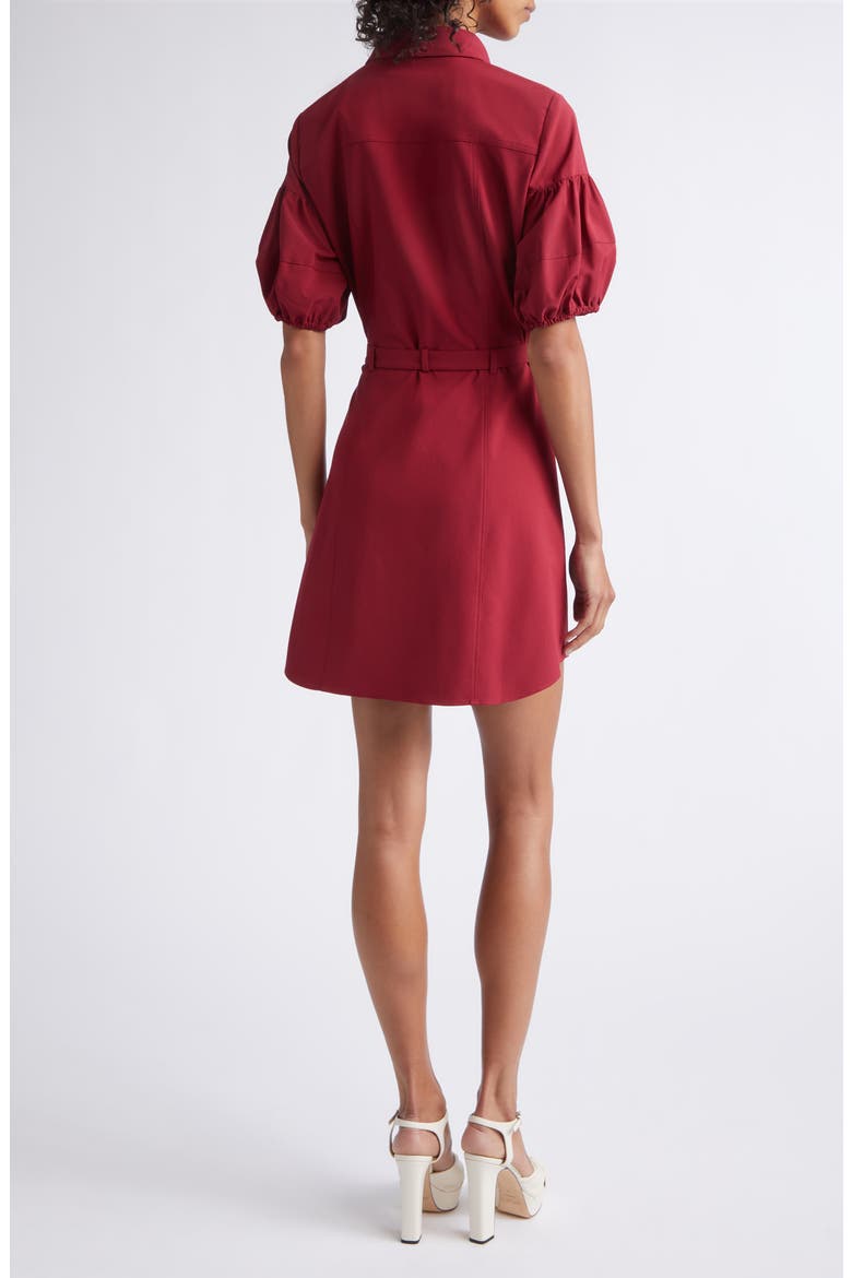 Norel Puff Sleeve Shirtdress, Alternate, color, BERRYWINE