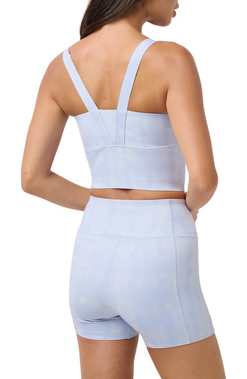 Travismathew Moveknit Resilience Crop Tank In Brunnera Blue Multi