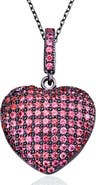 SUZY LEVIAN CZ Heart Pendant Necklace