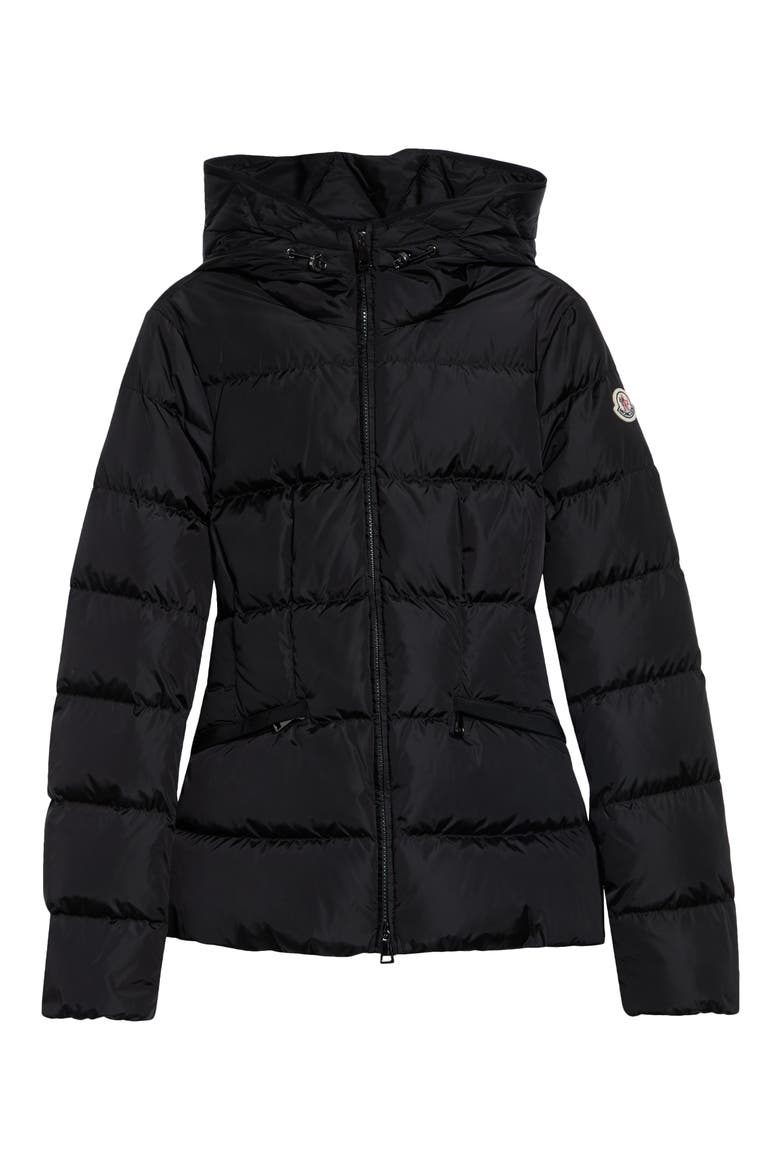 Avoce Hooded Down Jacket, Alternate, color, BLACK/ BLACK