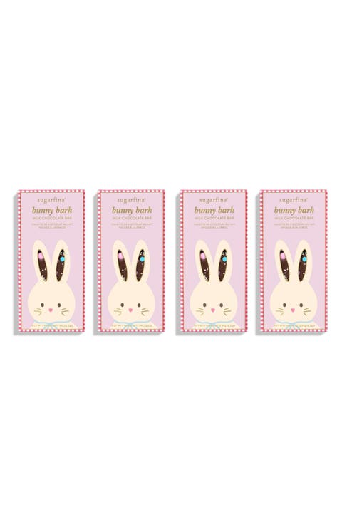 Bunny Bark Set of 4 Milk Chocolate Bars