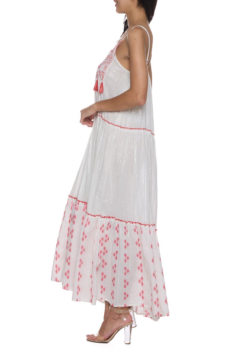 RANEES Embellished Maxi Dress, Alternate, color, White