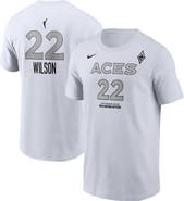 Nike Men's Nike A'ja Wilson White Las Vegas Aces Heroine Edition Name & Number T-Shirt