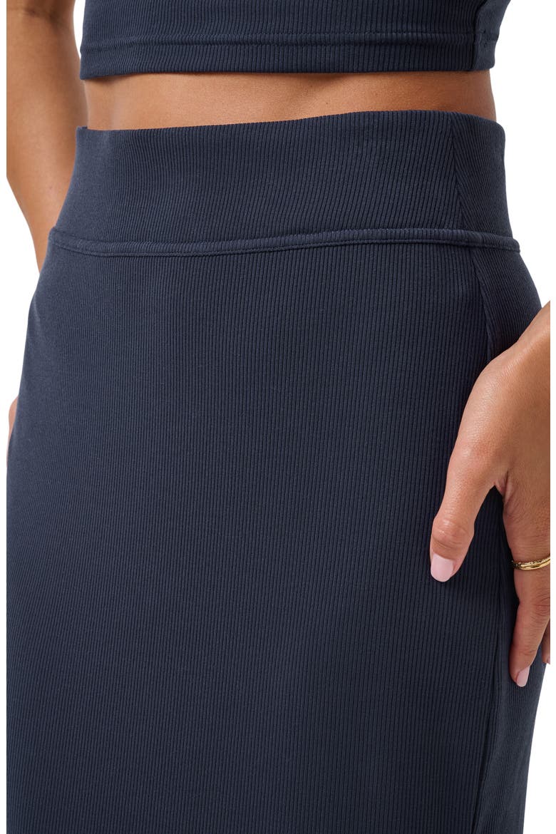 Cloud Rib Midi Skirt, Alternate, color, NAVY BLAZER