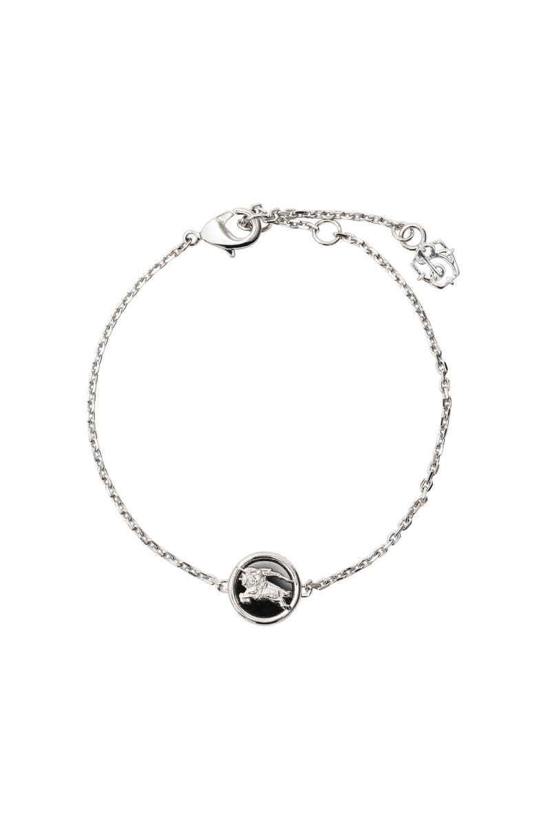 Burberry EKD Coin Bracelet, Main, color, Silver/Black
