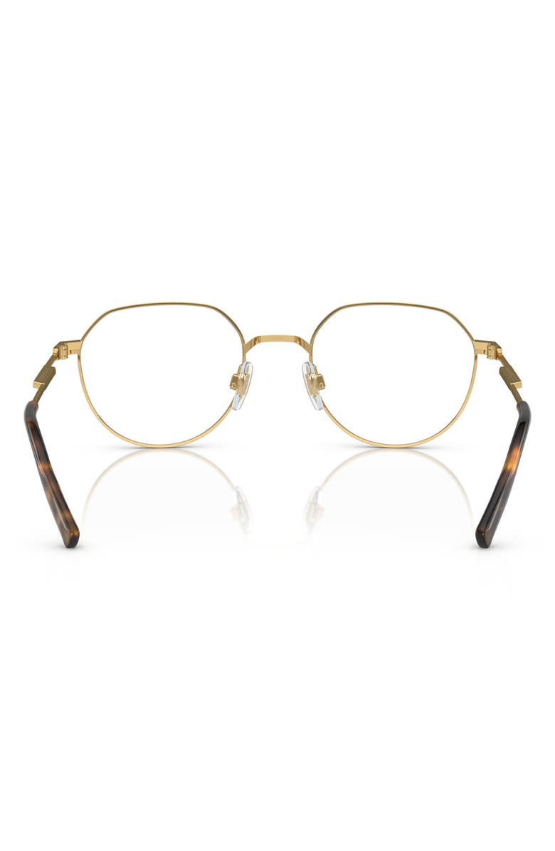 Dolce&Gabbana 52mm Phantos Optical Glasses, Alternate, color, Gold