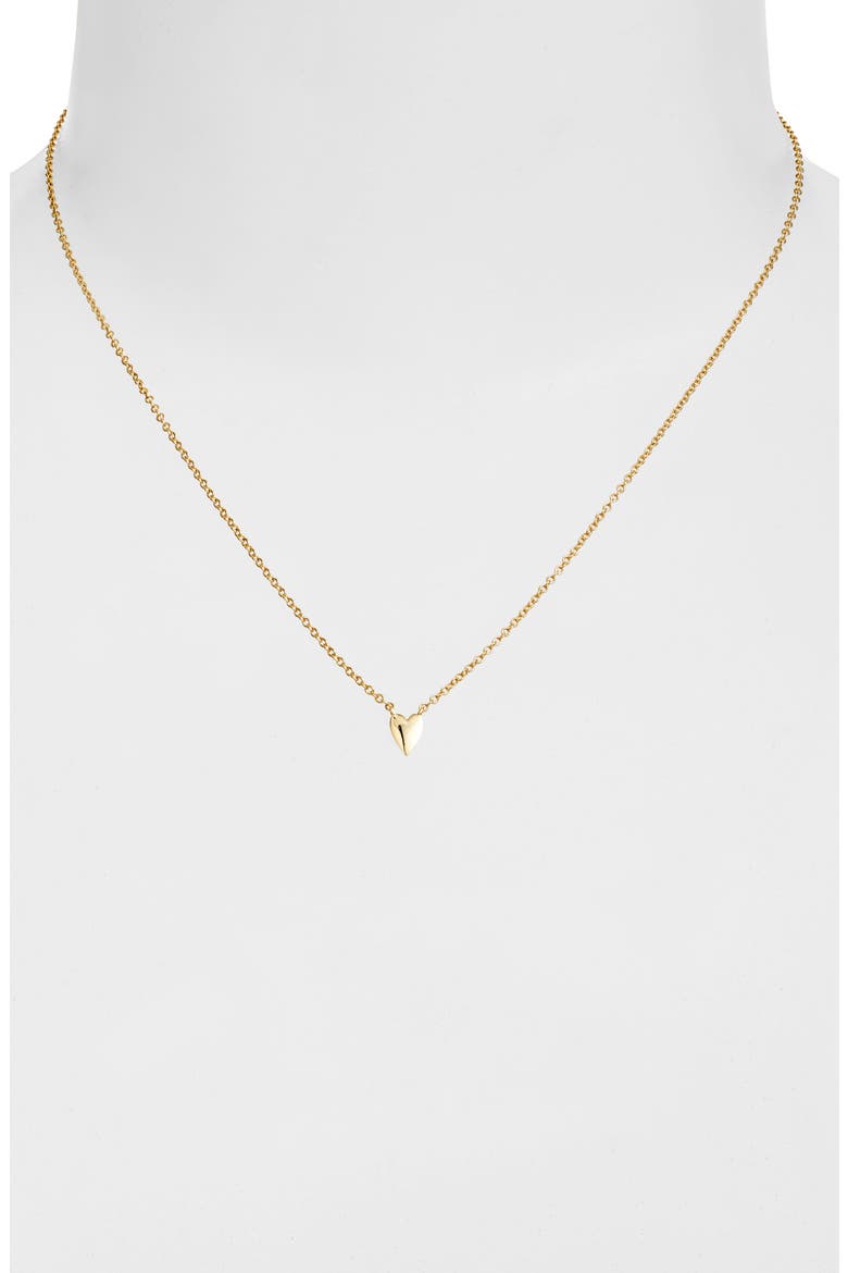 Mini Heart Pendant Necklace, Alternate, color, GOLD