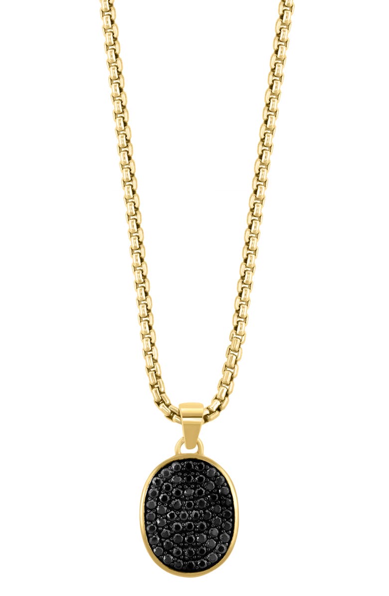 EFFY Pavé Black Spinel Pendant Necklace, Alternate, color, Black