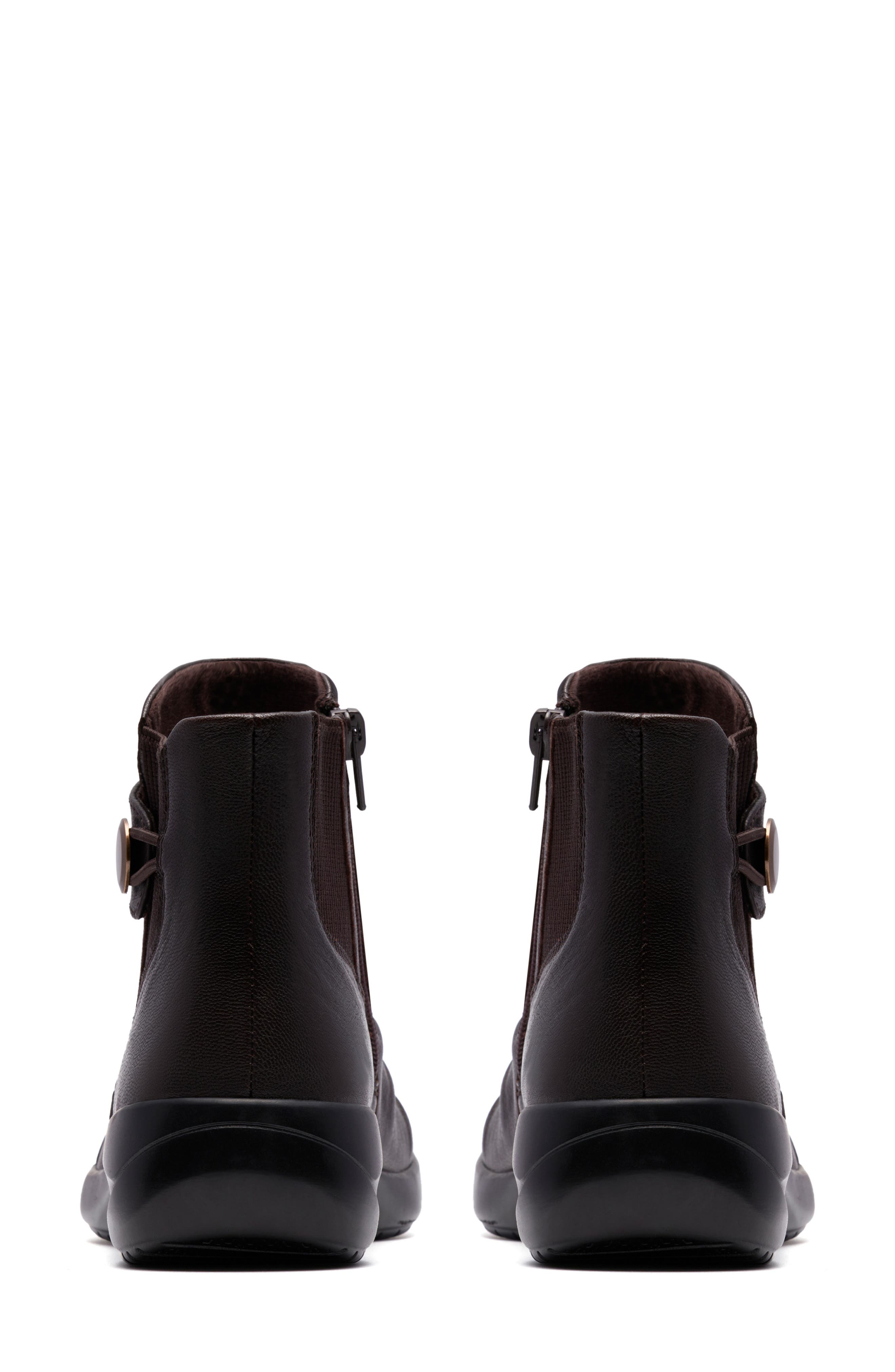 Clarks<sup>®</sup> Katelyn Sara Ankle Boot, Alternate, color, Chocolate Leather