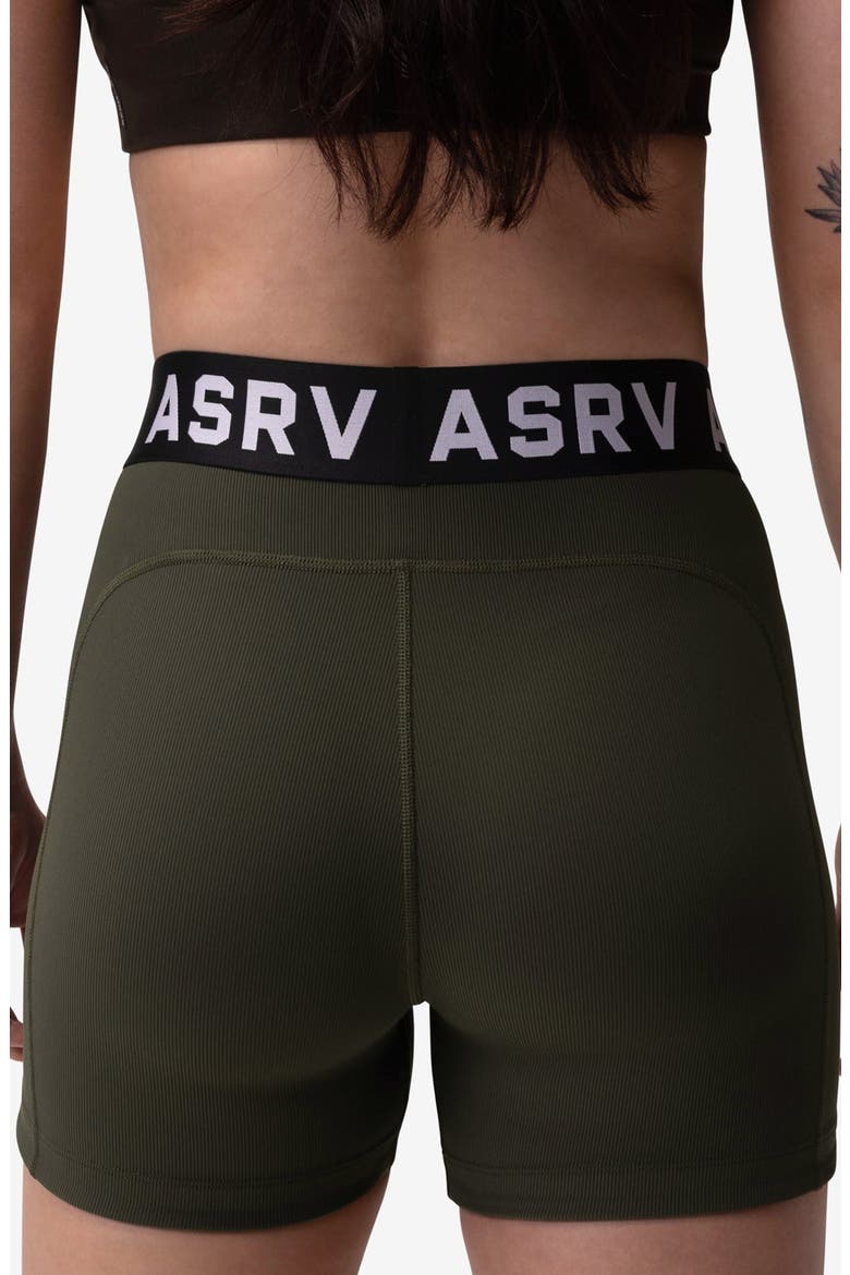 Lycra Ribbed Short, Alternate, color, Olive