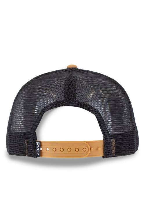 Rvca Aoki Adjustable Trucker Hat In Brown