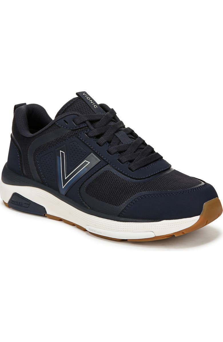 Vionic Strider Tech Walking Shoe, Main, color, Navy Blazer