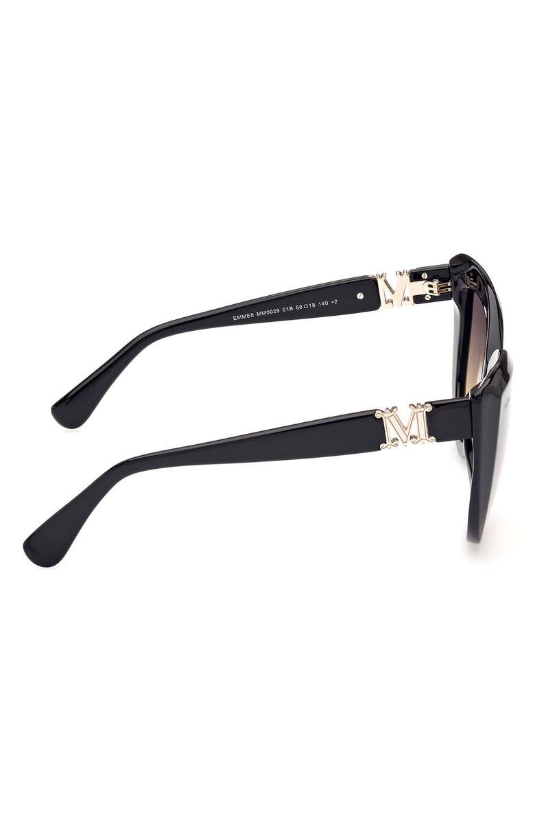 Max Mara 56mm Gradient Cat Eye Sunglasses, Alternate, color,