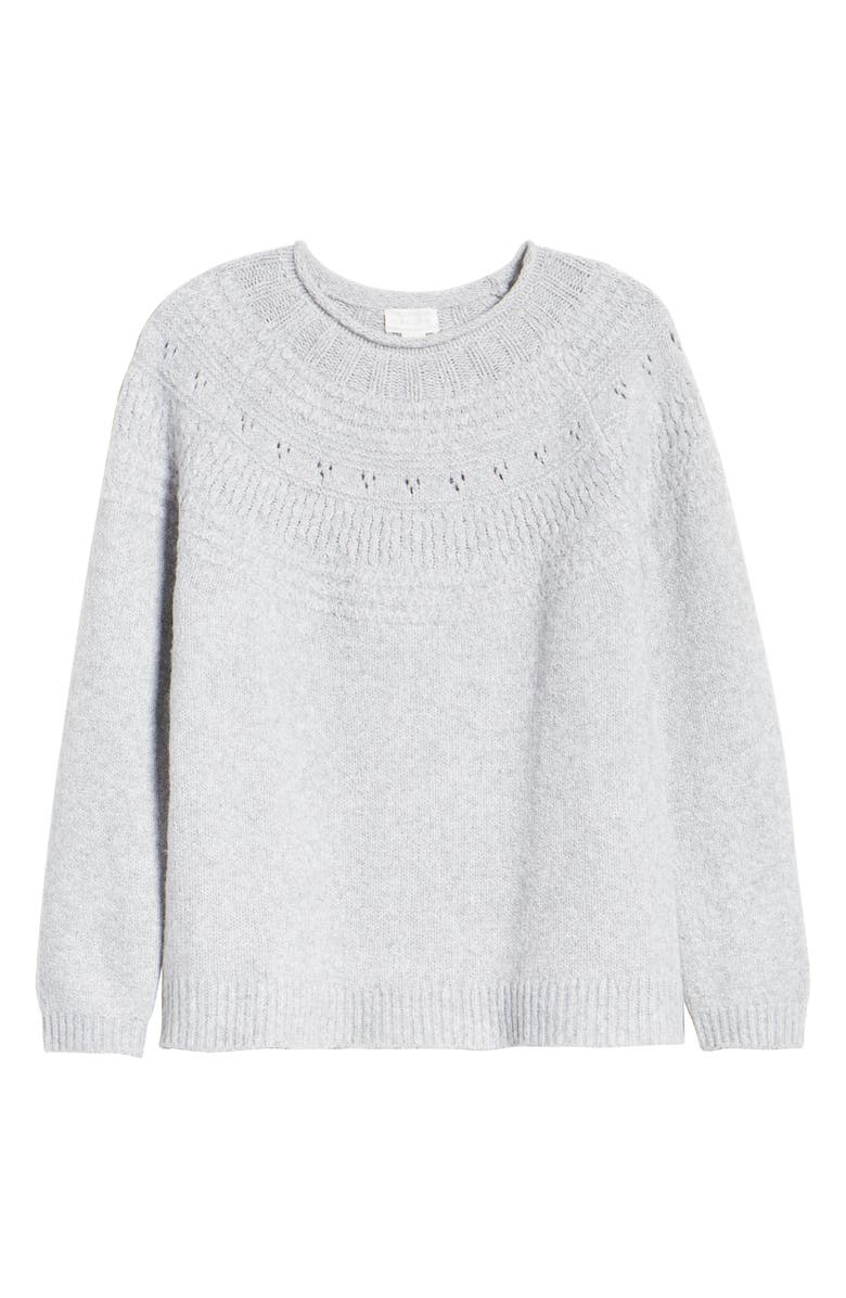 Caslon<sup>®</sup> Stitch Detail Pullover, Alternate, color, 