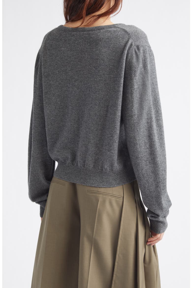 Classic Wool & Cashmere V-Neck Sweater, Alternate, color, MELANGE GREY