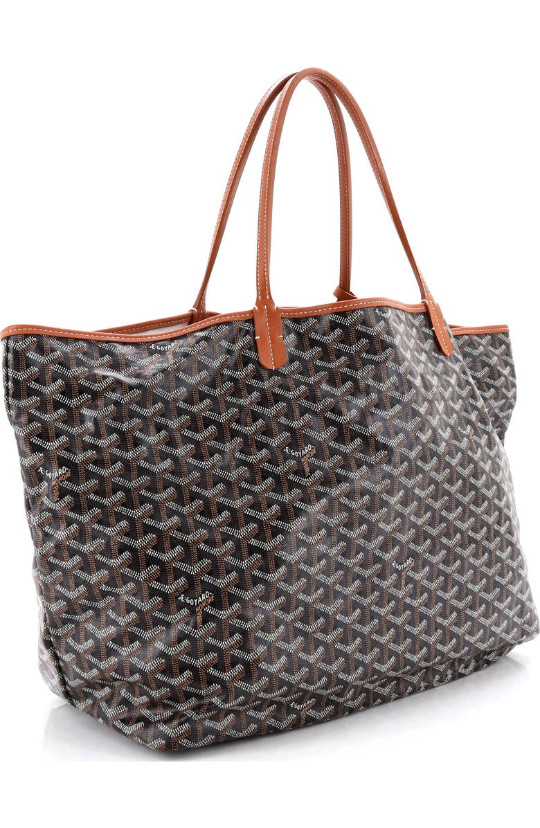 Pre-Owned Goyard Saint Louis Tote Coated Canvas GM, Alternate, color, Brown
