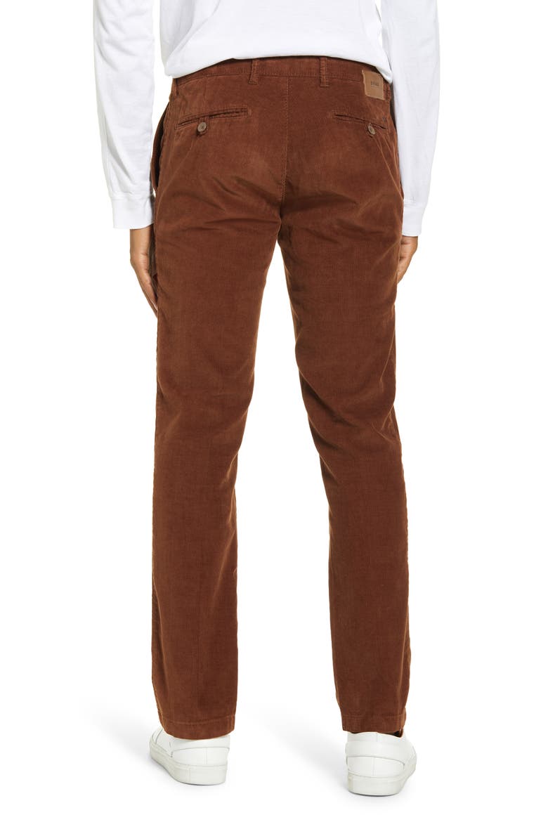 Everest Flat Front Stretch Corduroy Dress Pants, Alternate, color, HAZEL