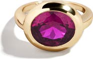 BaubleBar Birthstone Oval Cubic Zirconia Ring