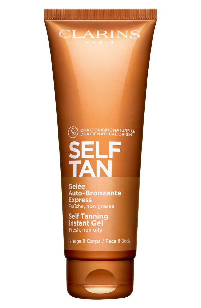 Clarins Self Tanning Face & Body Tinted Gel, Main, color, 
