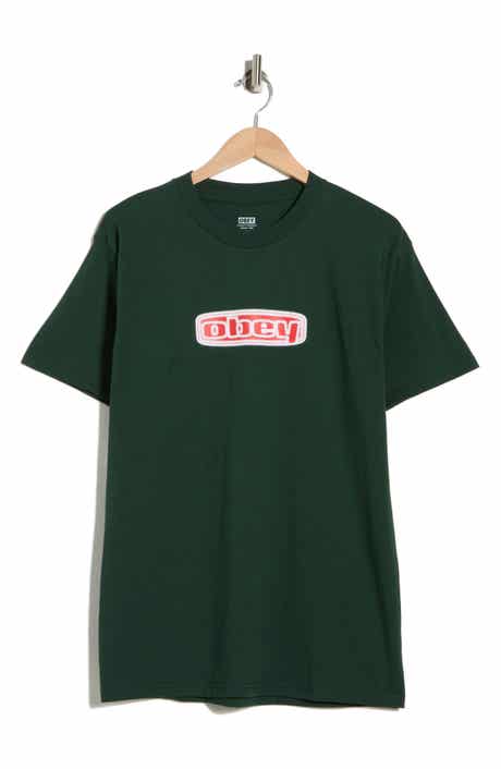 Obey Oval Logo Graphic T-Shirt