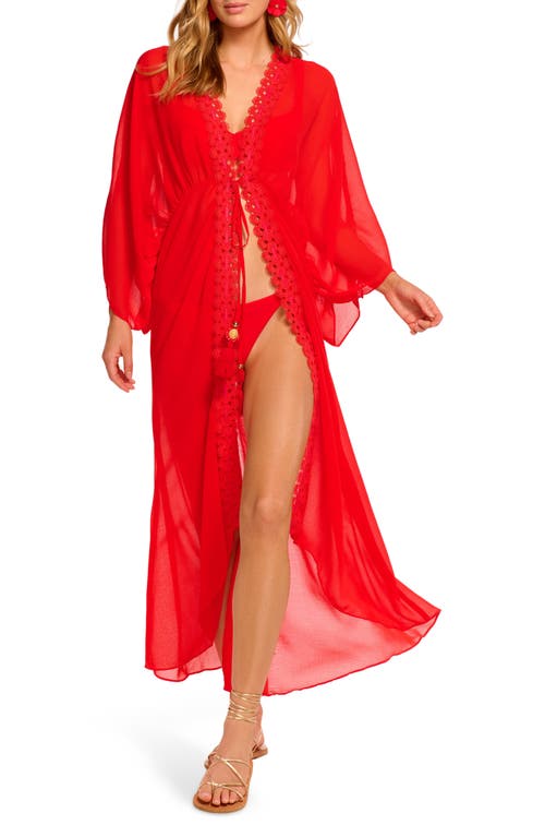 Ramy Brook Raelynn Lace Trim Cover-up