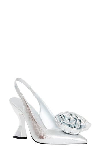 Katy Perry The Laterr Pointed Toe Slingback Pump In Silver