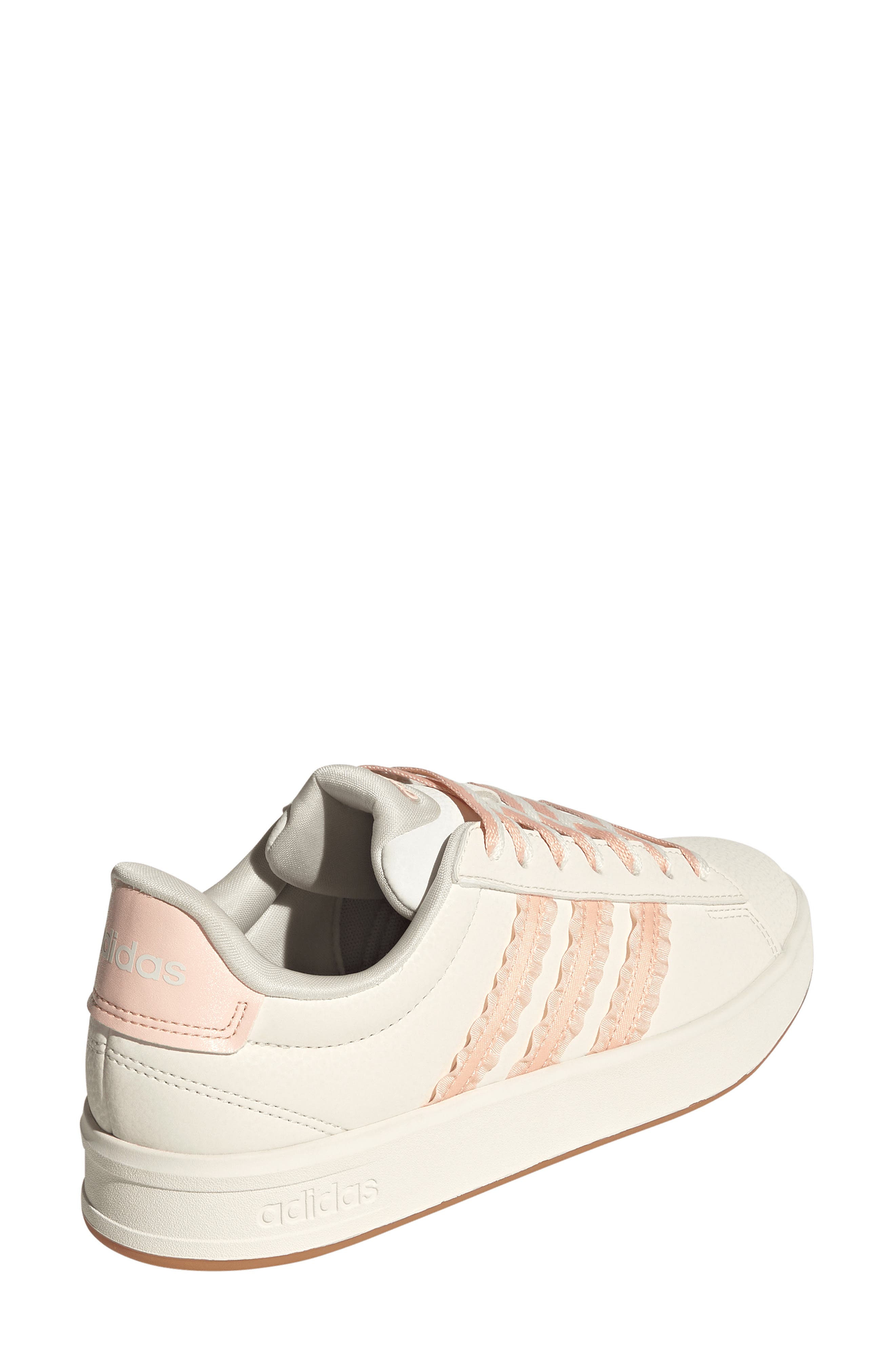 adidas Grand Court 3.0 Sneaker, Alternate, color, Core White/ Blush Pink/ Gum 3