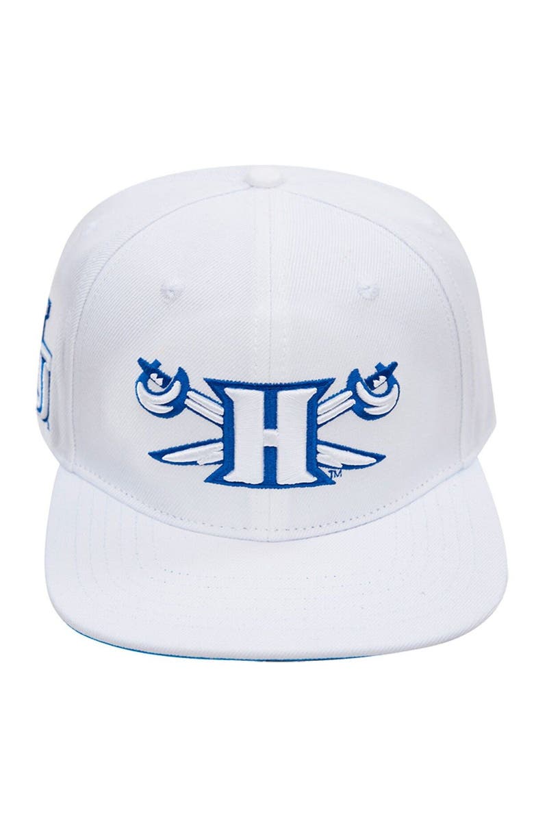 PRO STANDARD Men's Pro Standard White Hampton Pirates Wordmark Evergreen Wool Snapback Hat, Alternate, color, 