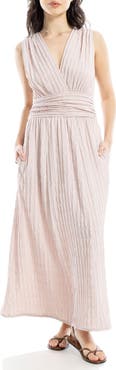 MAX STUDIO Textured Knit Sleeveless Maxi Dress
