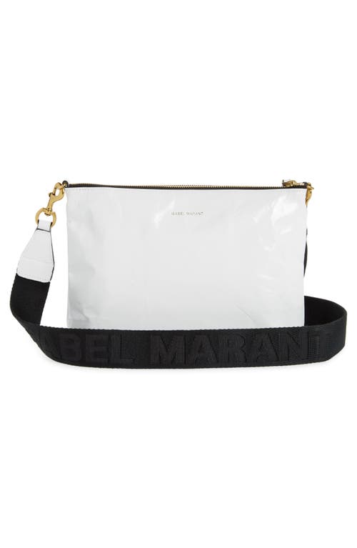 Isabel Marant New Nessah Leather Crossbody Bag In White