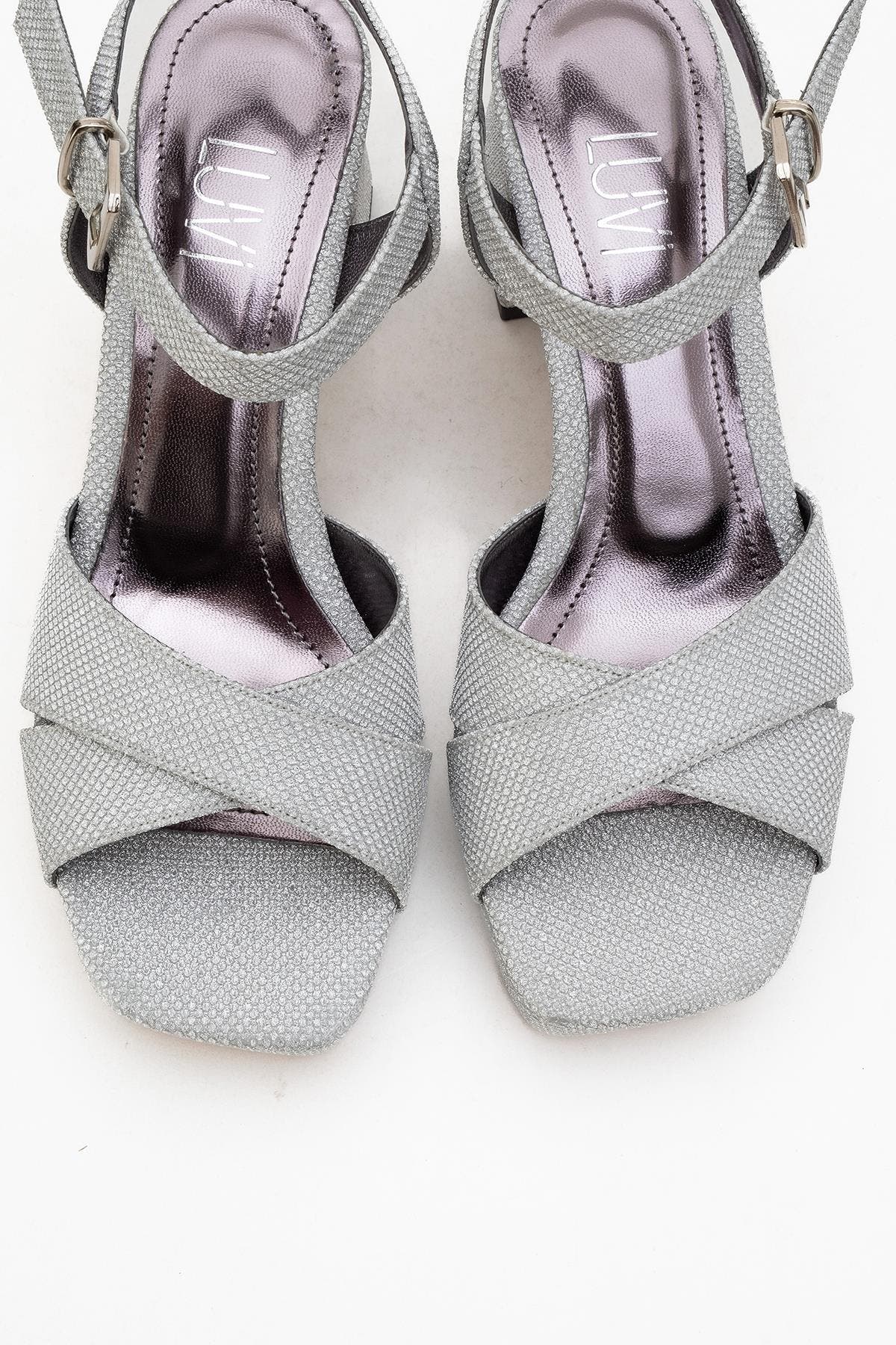 Prologue Shoes Lisbon Platform Block Heel Sandal, Alternate, color, Silver