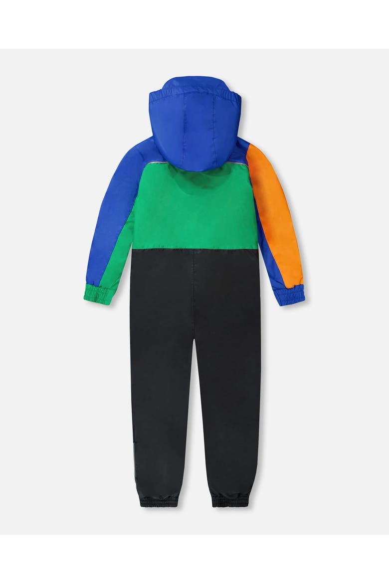 Kids Mid-Season Colorblock One-Piece Outerwear, Alternate, color, Royal Blue Colorblock