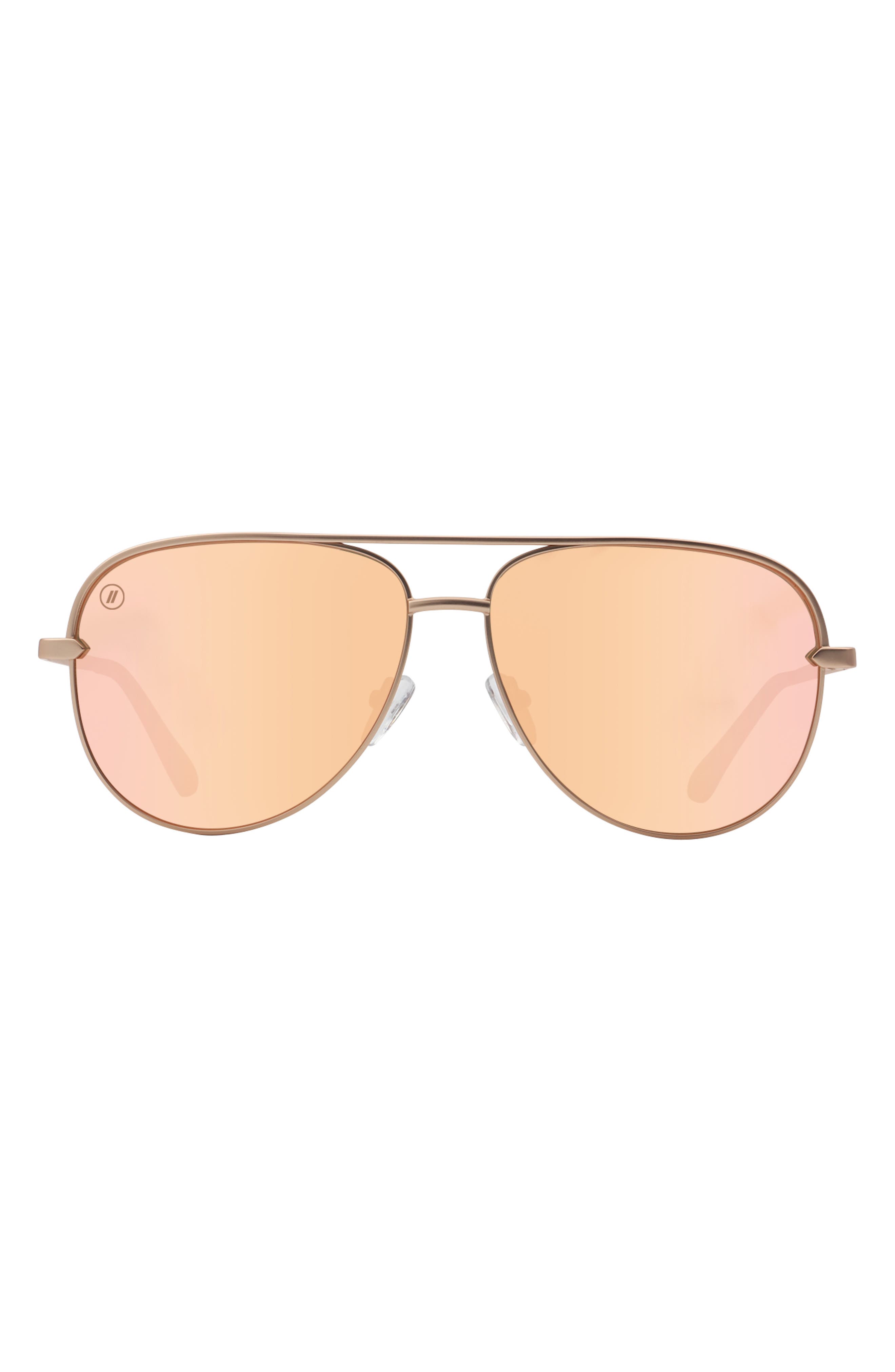 Blenders Eyewear 60.5mm Shadow Polarized Aviator Sunglasses In Orange