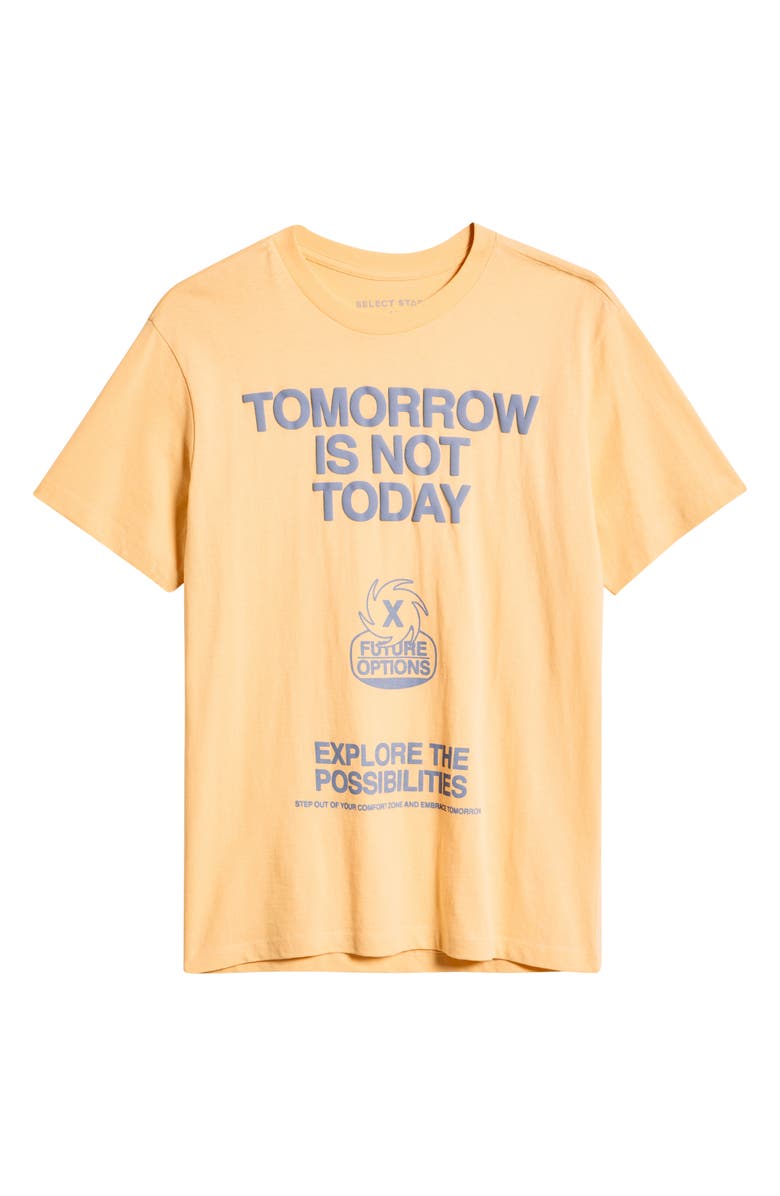 The Forecast Agency Tomorrow is Not Today Cotton Graphic T-Shirt, Alternate, color, Sunburst